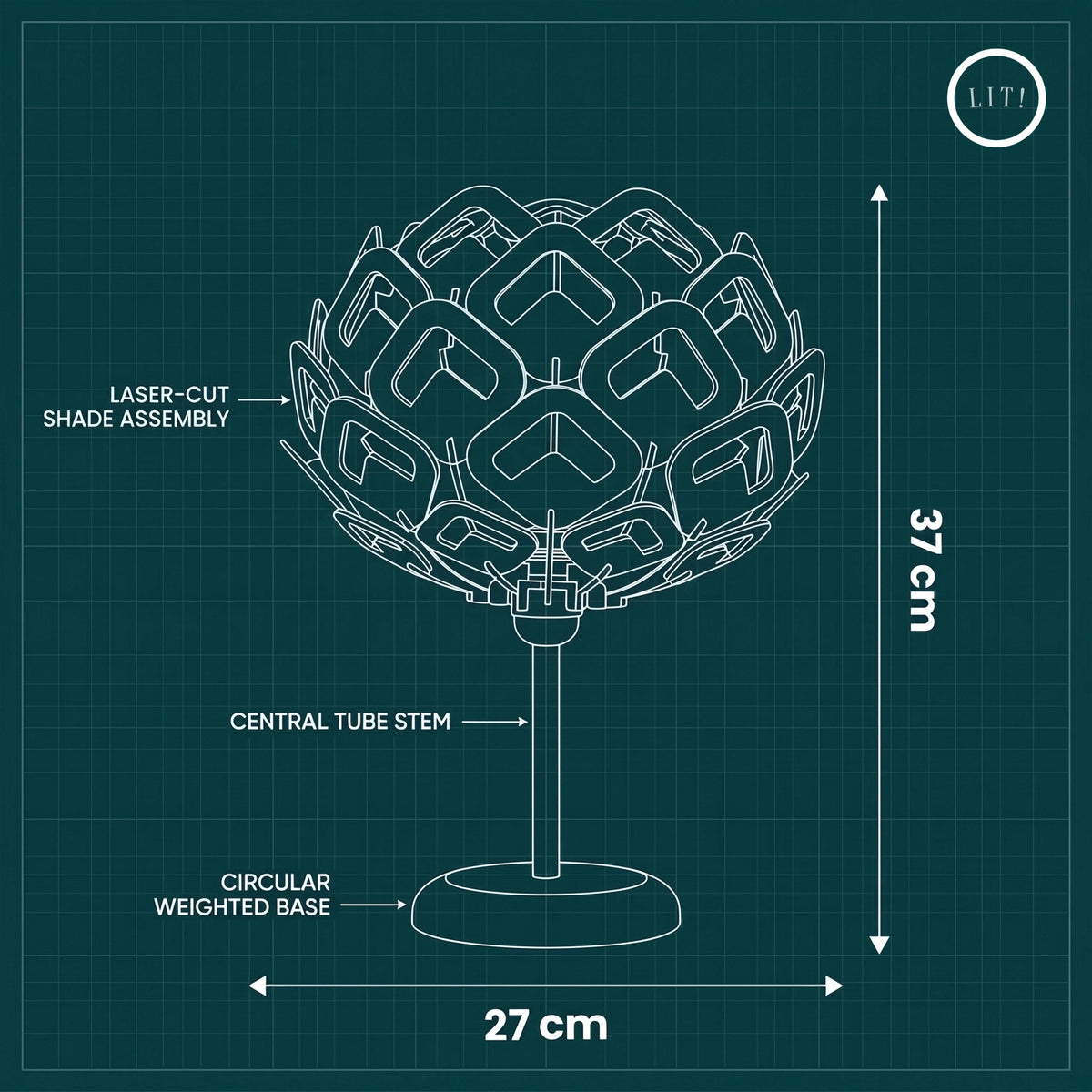 Arven Wooden Table Lamp