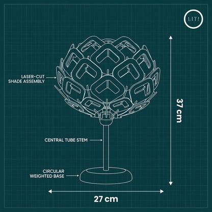 Arven Wooden Table Lamp