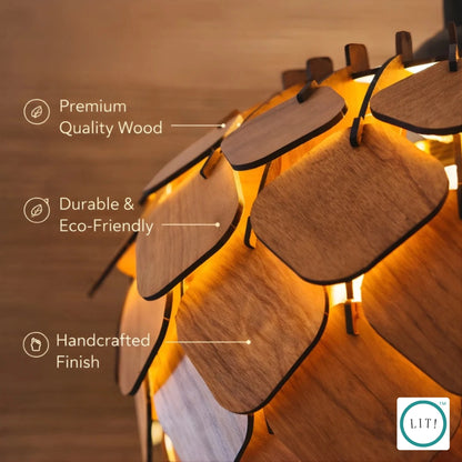 Nivara Wooden Pendant Light