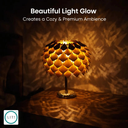 Pinea Wooden Table Lamp