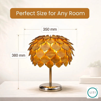 Pinea Wooden Table Lamp