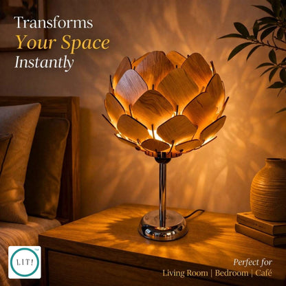 Lotara Wooden Table Lamp
