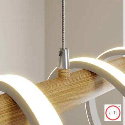 Spiral Shaped Pendant Light