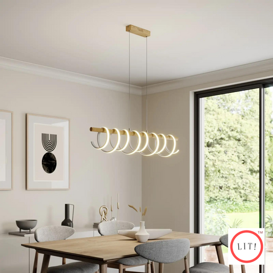 Spiral Shaped Pendant Light