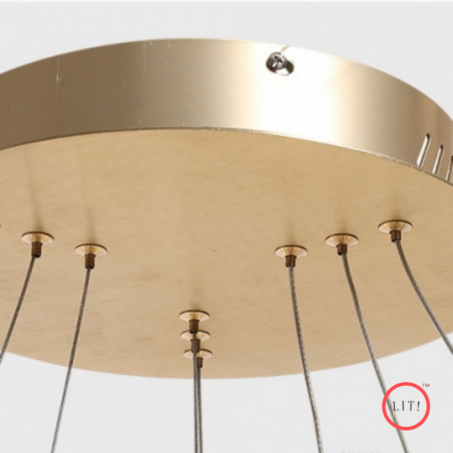 Modern Golden Ring Light Chandelier