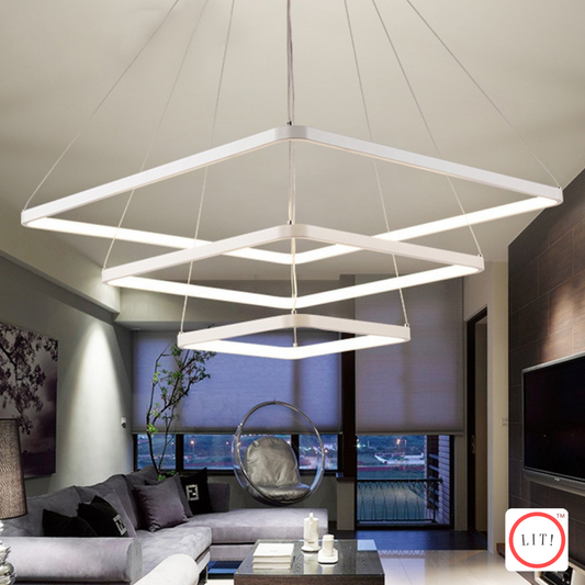 Modern Hanging Square Style Chandelier