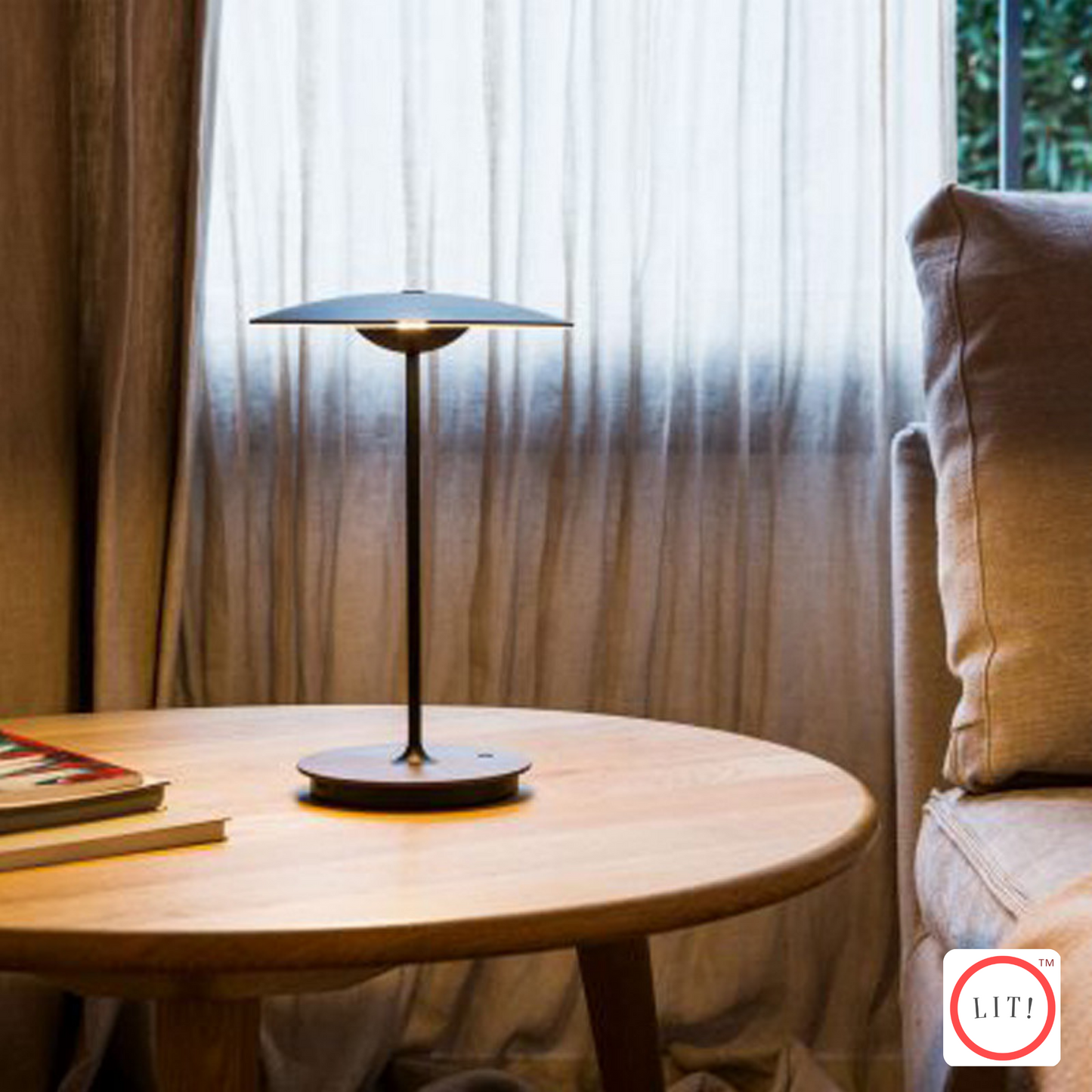 Modern Wood Style Table Lamp