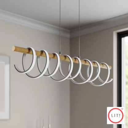 Spiral Shaped Pendant Light