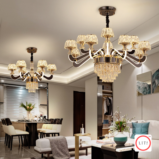 8+4 Heads Luxury Crystal Chandelier